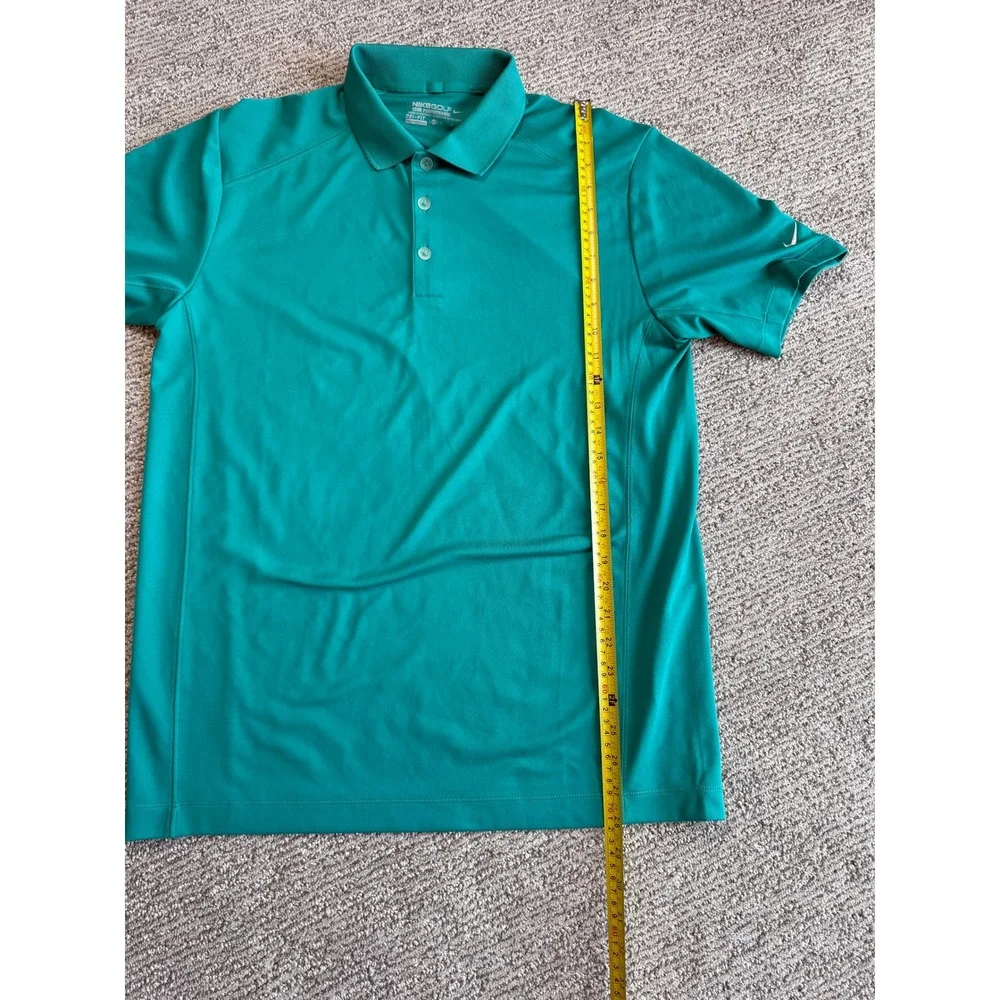 Nike Golf Tour Performance DriFIT Polo Shirt Mens Medium Teal Green Short Sleeve